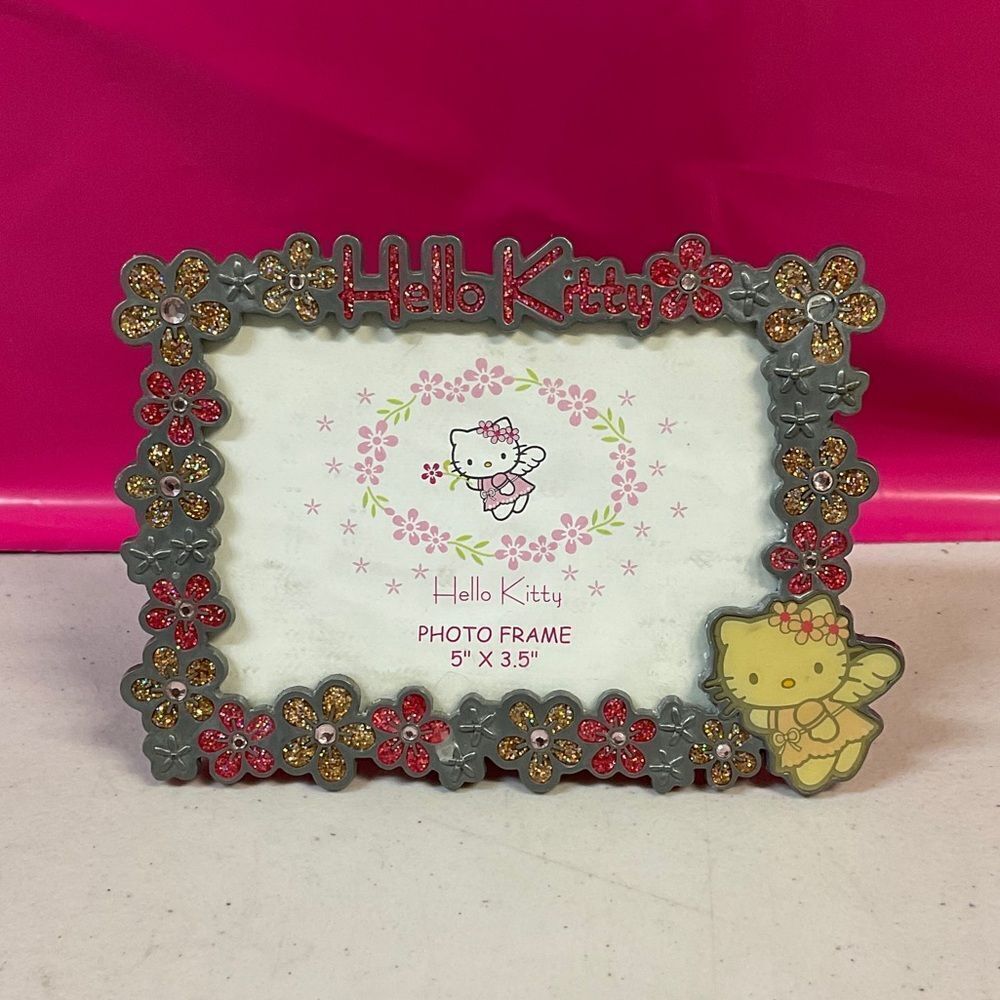 Sanrio Hello Kitty Metal Floral Picture Frame - New
